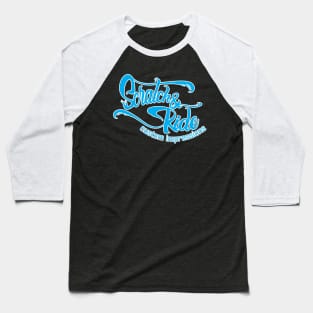 Scratch & Ride Brand (Sky Blue Logo) Baseball T-Shirt